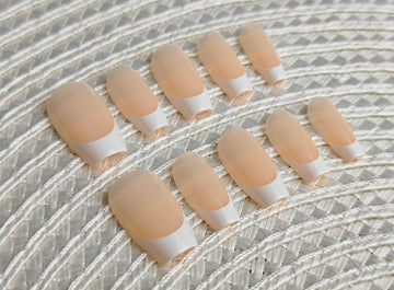 Short Ballerina - Nude Peach & White