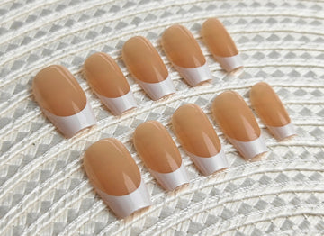 Short Ballerina- Nude Beige & White