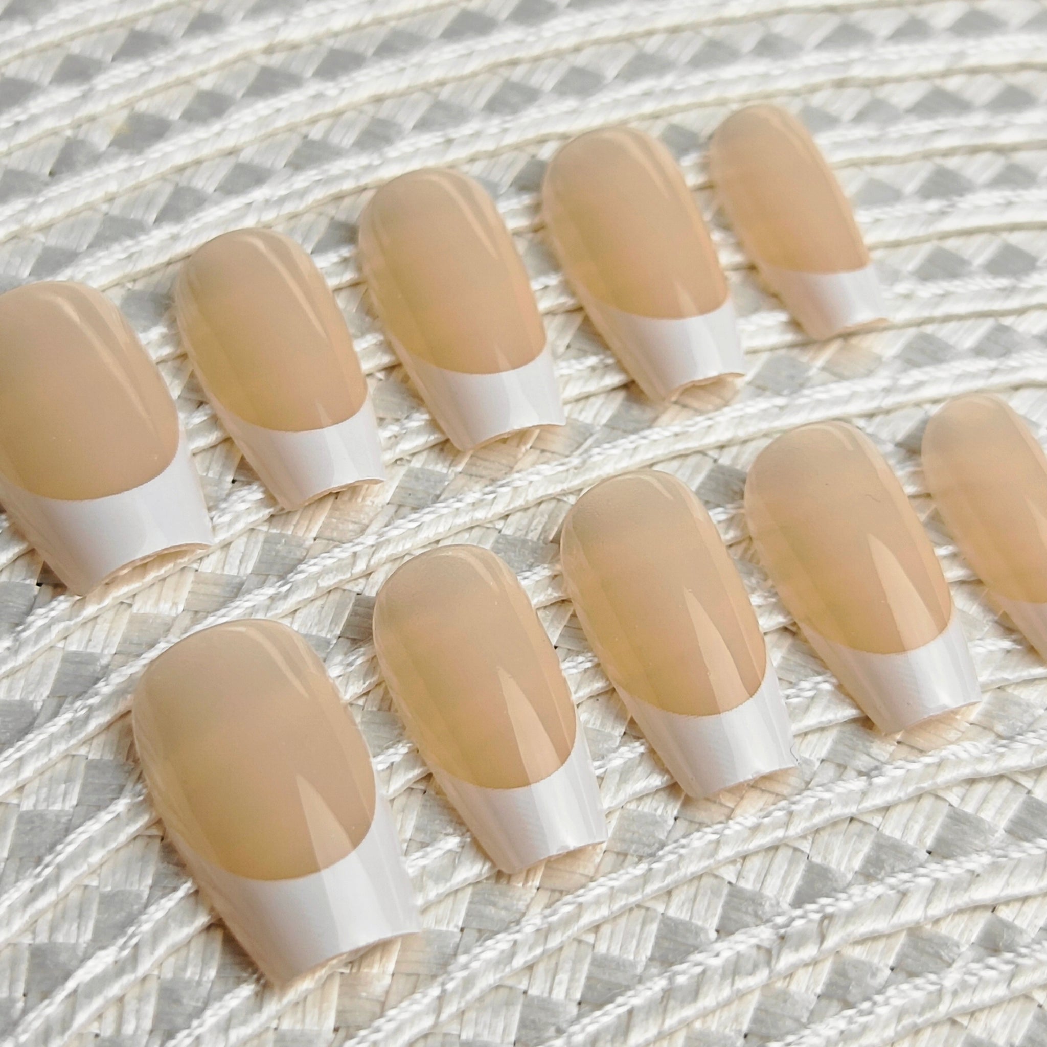 Short Ballerina - Nude Taupe & White