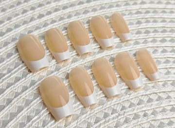 Short Ballerina - Nude Taupe & White