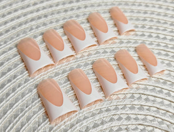 Medium Duck - Nude Pink & White