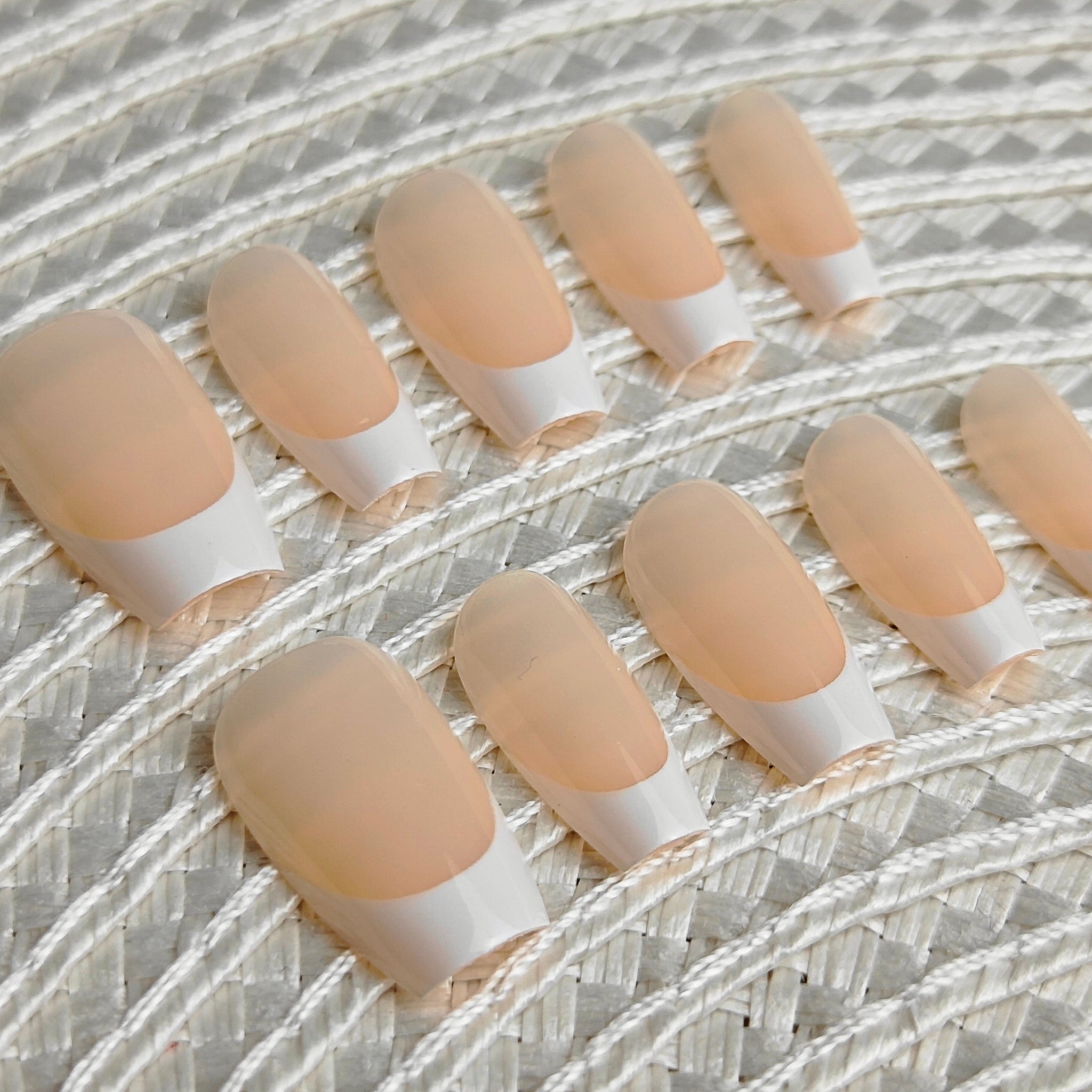 Short Ballerina - Nude Peach & White