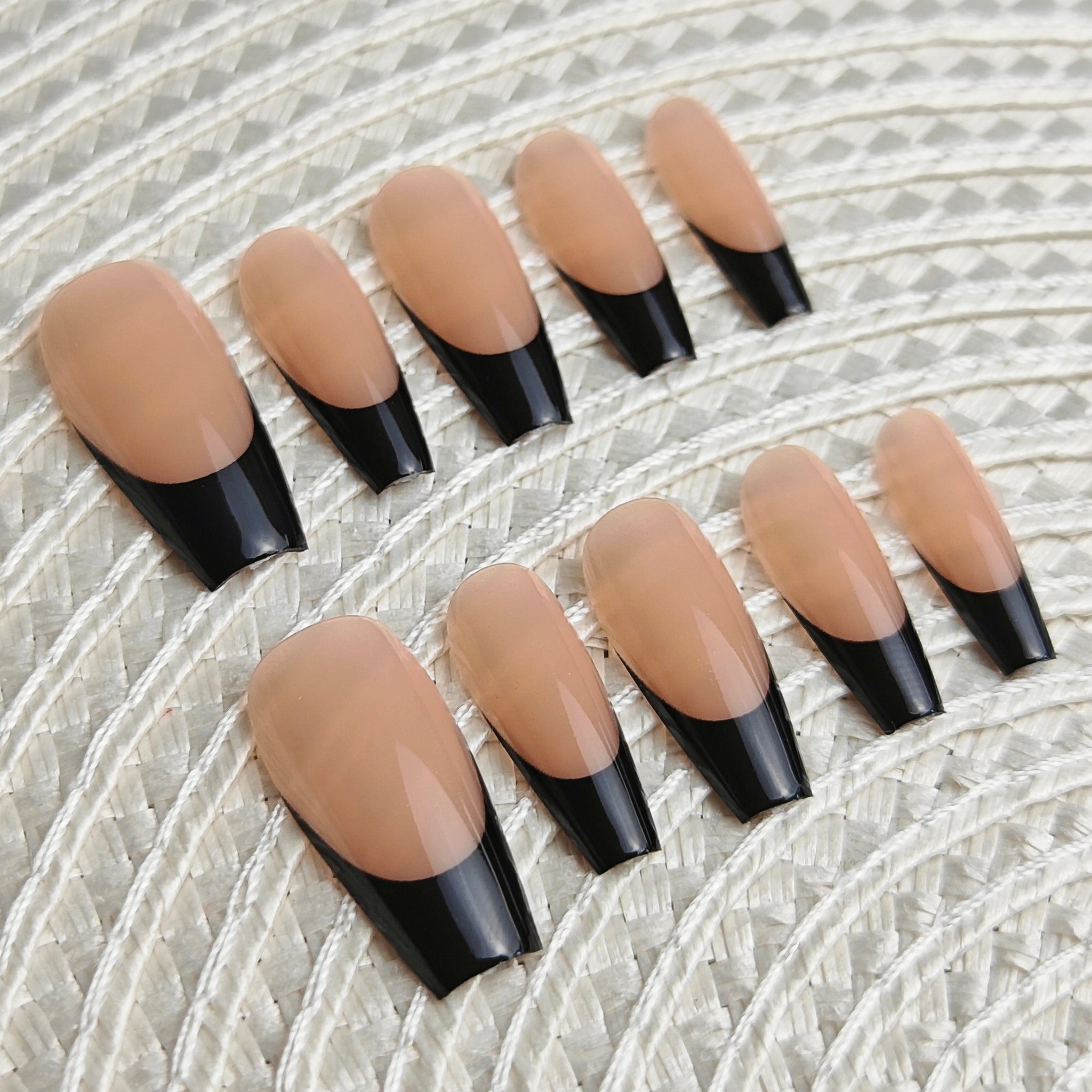 Medium Ballerina - Nude Brown & Black